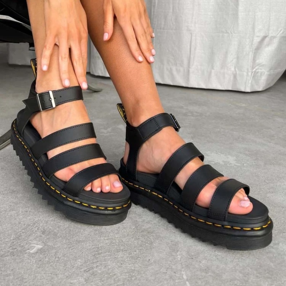 Doc Martens Blaire 3 Strap Sandal Black Hydro wns 7